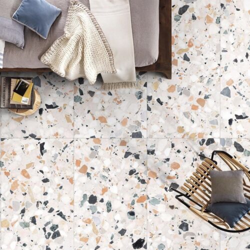 DIANA WARM TERRAZZO LOOK