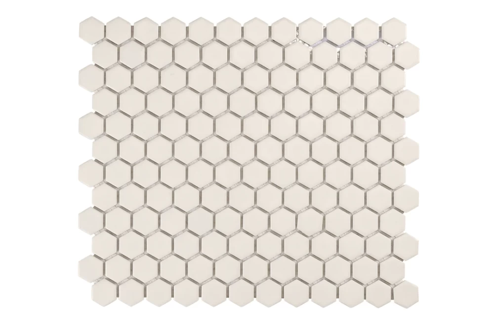 Regency Hexagon Mosaic | Floor Tile | White | Melbourne | Sunbury | Macedon Ranges | Luscombe Tiles