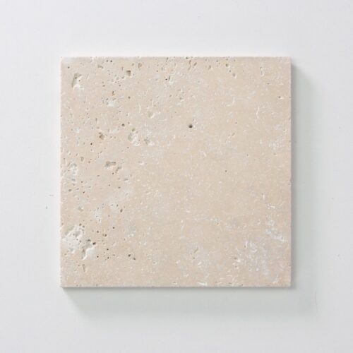 TRAVERTINE TUMBLED SQUARE & SUBWAY Marble Tile