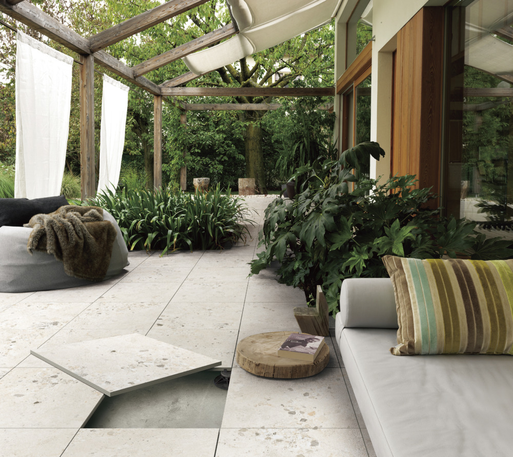 Vera Light Terrazzo | Porcelain Tile | Sunbury | Melbourne | Macedon Ranges | Luscombe Tiles